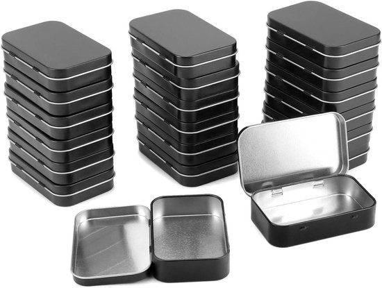 QUARKZMAN 8 stuks rechthoekige platte metalen ring, 50 mm (2 inch
