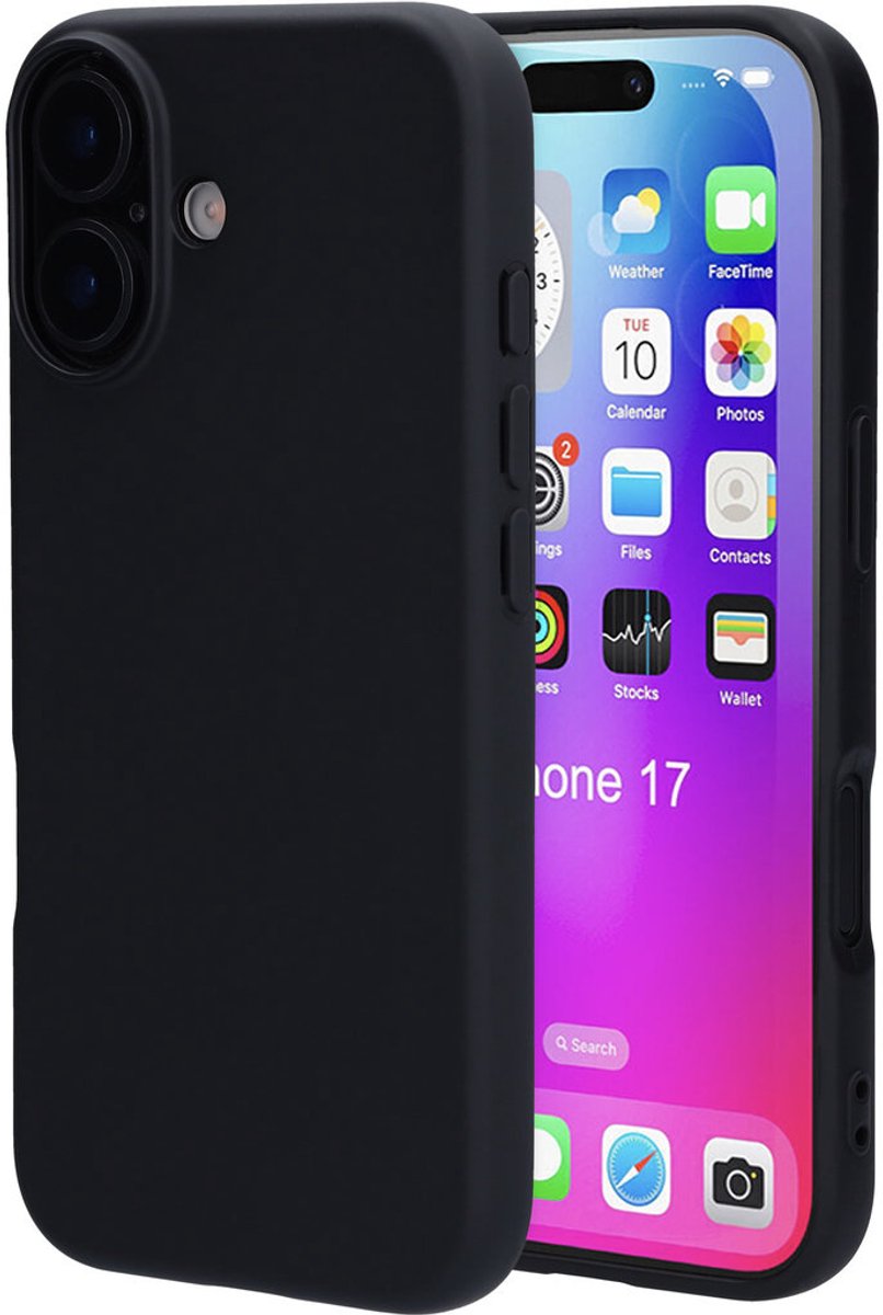 Mobiparts hoesje geschikt voor de Apple iPhone 17 - Siliconen - Zwart