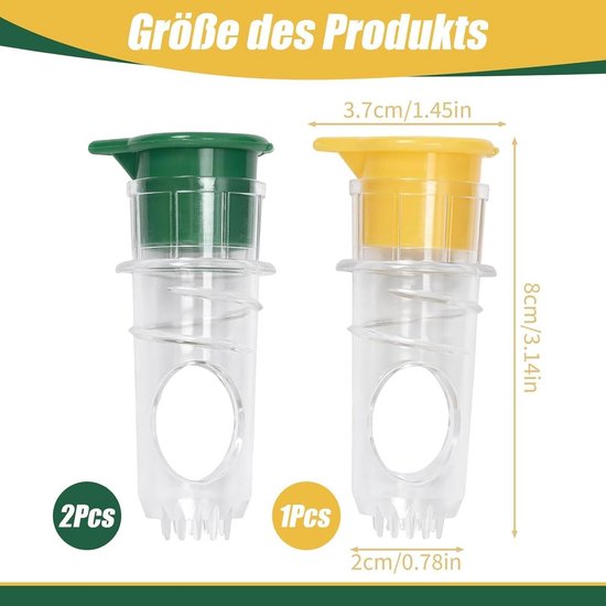 Citruspers Set 3 Stuks - Handmatige Citroenpers voor Vers Geperst Sap - Eenvoudig en Praktisch van Merkloos — afbeelding 5