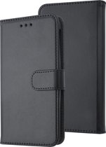 Universeel 4.5 inch Pasjeshouder Zwart Booktype hoesje - Magneetsluiting - Kunstleer; TPU
