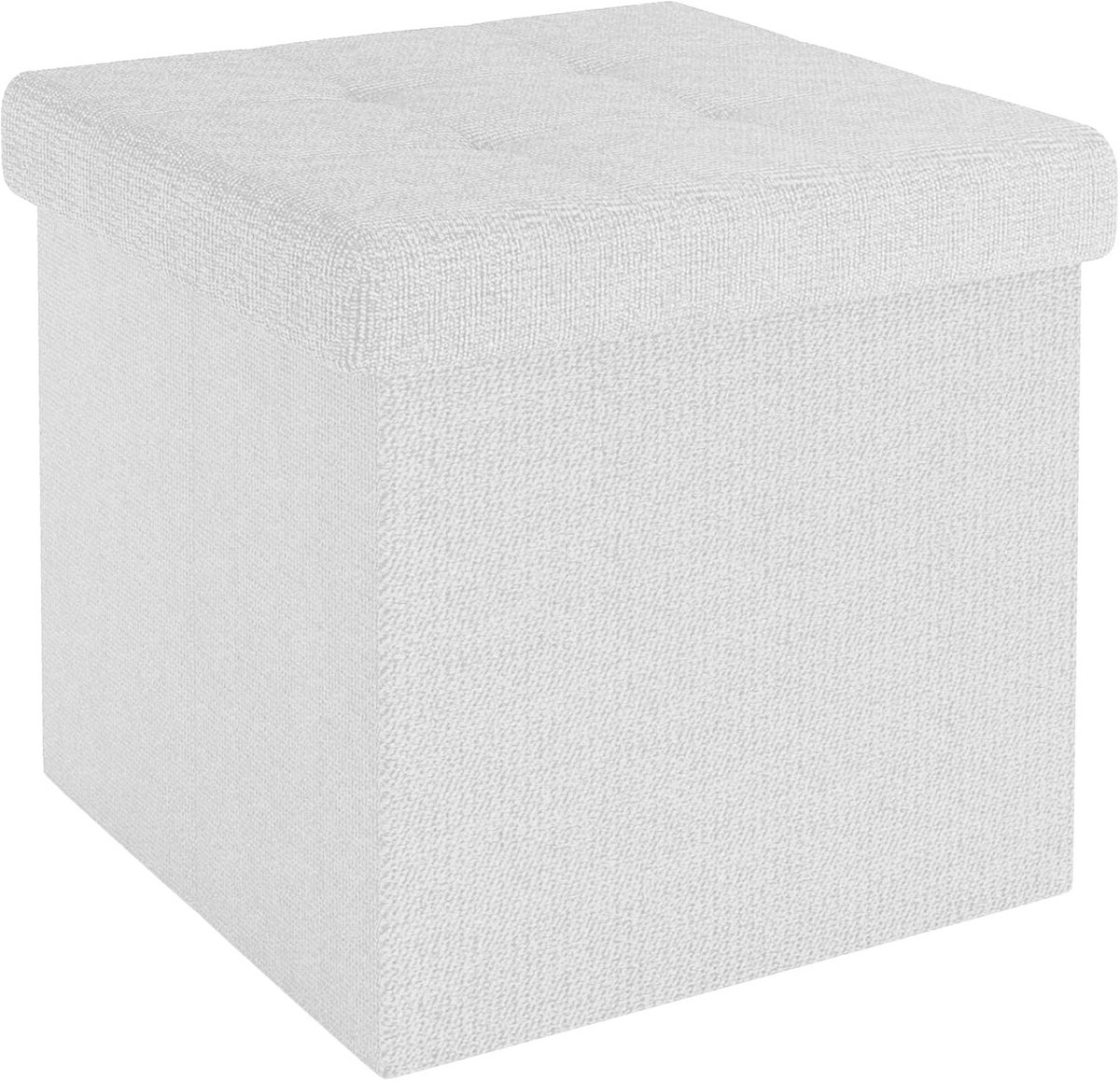 Opvouwbaar zitkubus met opbergruimte - Multifunctionele zitkruk en voetensteun - 30x30x30 cm