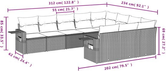 vidaXL-10-delige-Loungeset-met-kussens-poly-rattan-zwart
