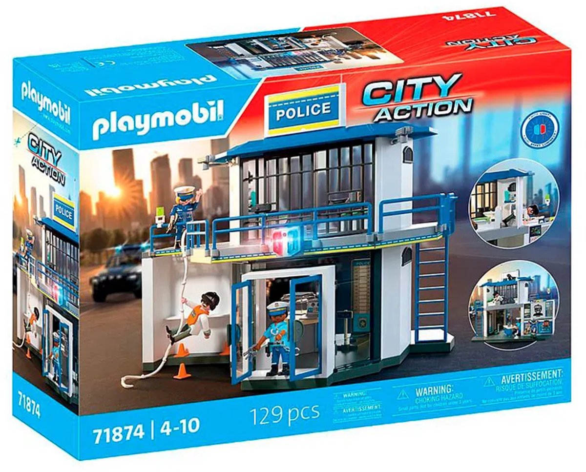 PLAYMOBIL Action Heroes: Politiebureau met Onderzoekskamer - 71874 — afbeelding 12