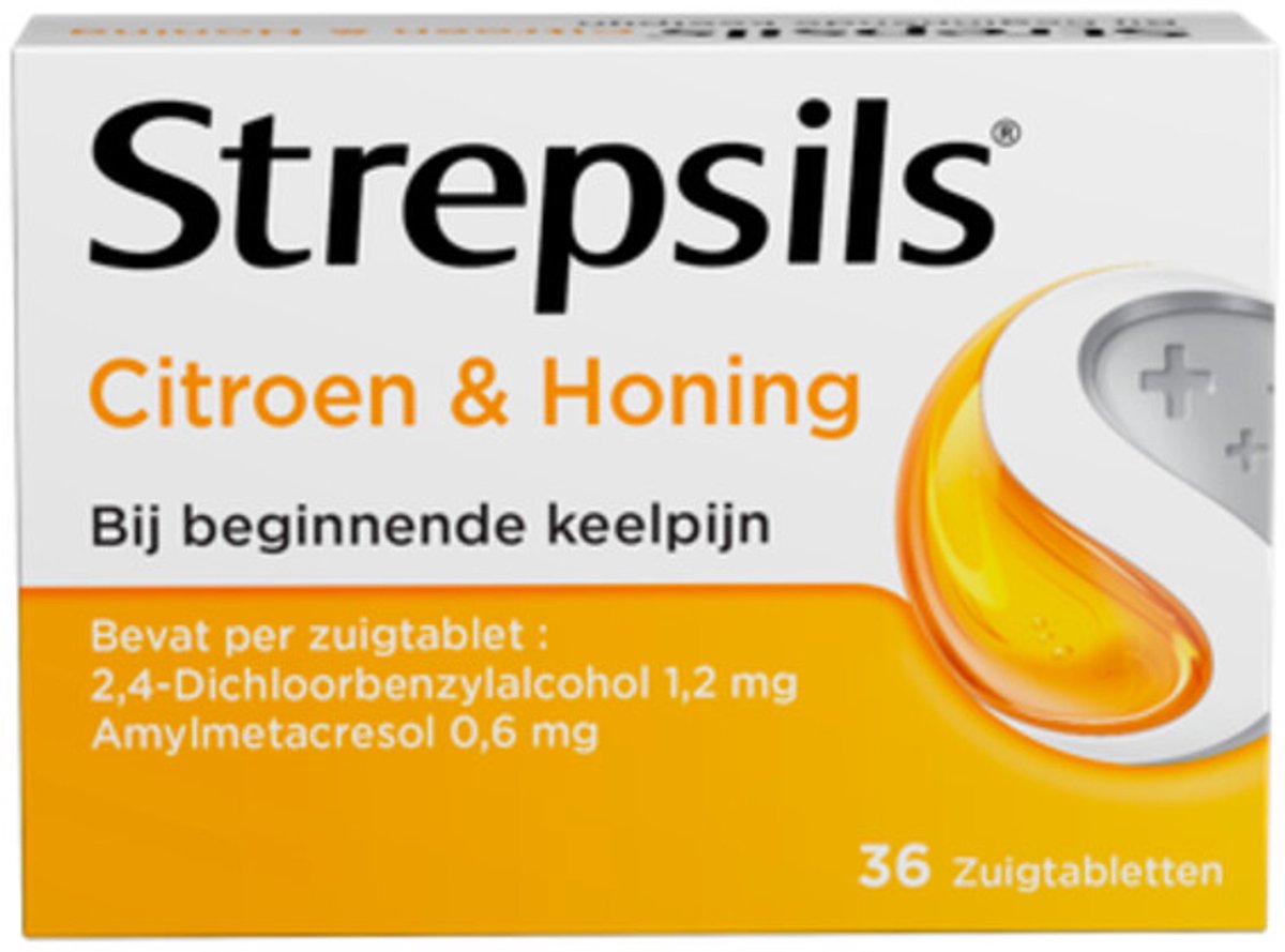 Strepsils Citroen & Honing - 3 x 36 Zuigtabletten - Keelverzorging