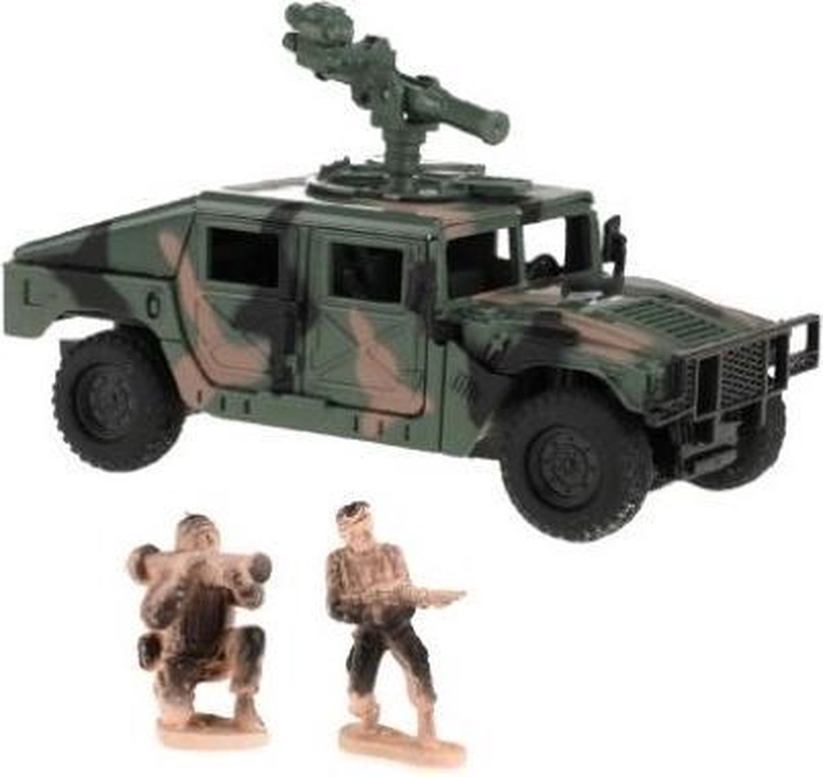 Toi-toys Militaire Pantserauto Met Twee Soldaten 13cm