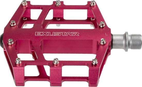 Exustar Platformpedalen Bmx / Enduro 9/16 Inch Donker Roze Per Set