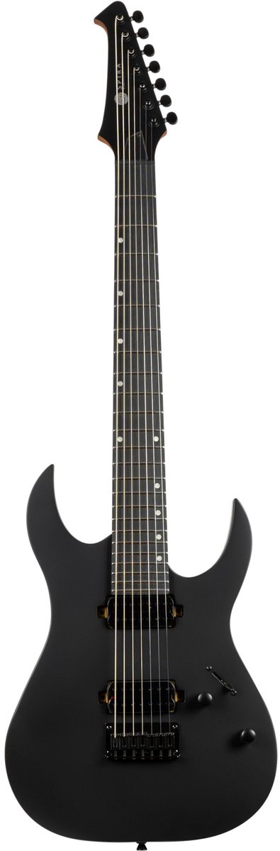 Spira Guitars S-407 MBK Satin Black elektrische gitaar
