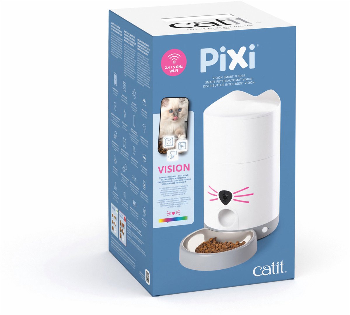 Pixi Smart Feeder Vision Voederautomaat met Camera Wit - afbeelding 2