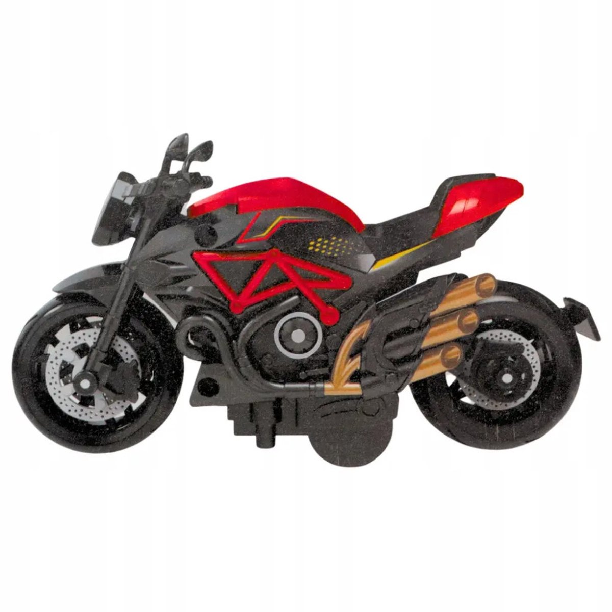 Metalen Motor Model Bouwpakket 1:14 DIY Zwart-Rood