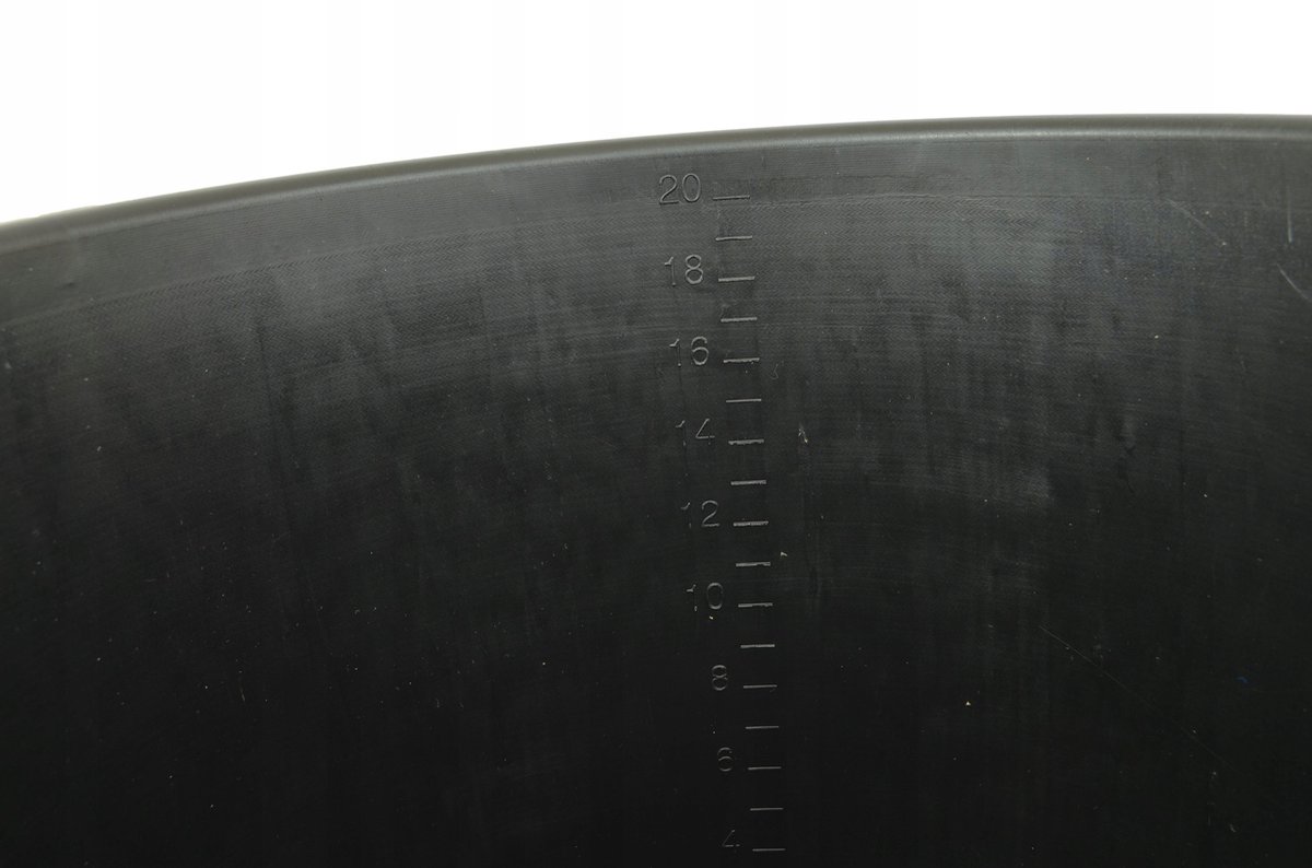 Stevig Bouwemmer 20L Kunststof met Metalen Handvat en Maatverdeling