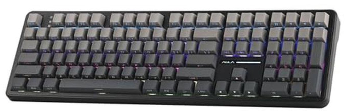Draadloos Gamingtoetsenbord met 8000mAh Batterij en RGB Verlichting - Volledig Formaat Curved Mecha-Toetsenbord met 108 Hot-Swappable Toetsen