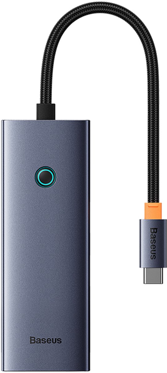 Baseus UltraJoy 5-Port Bedraad USB 3.2 Gen 1 (3.1 Gen 1) Type-C Grijs