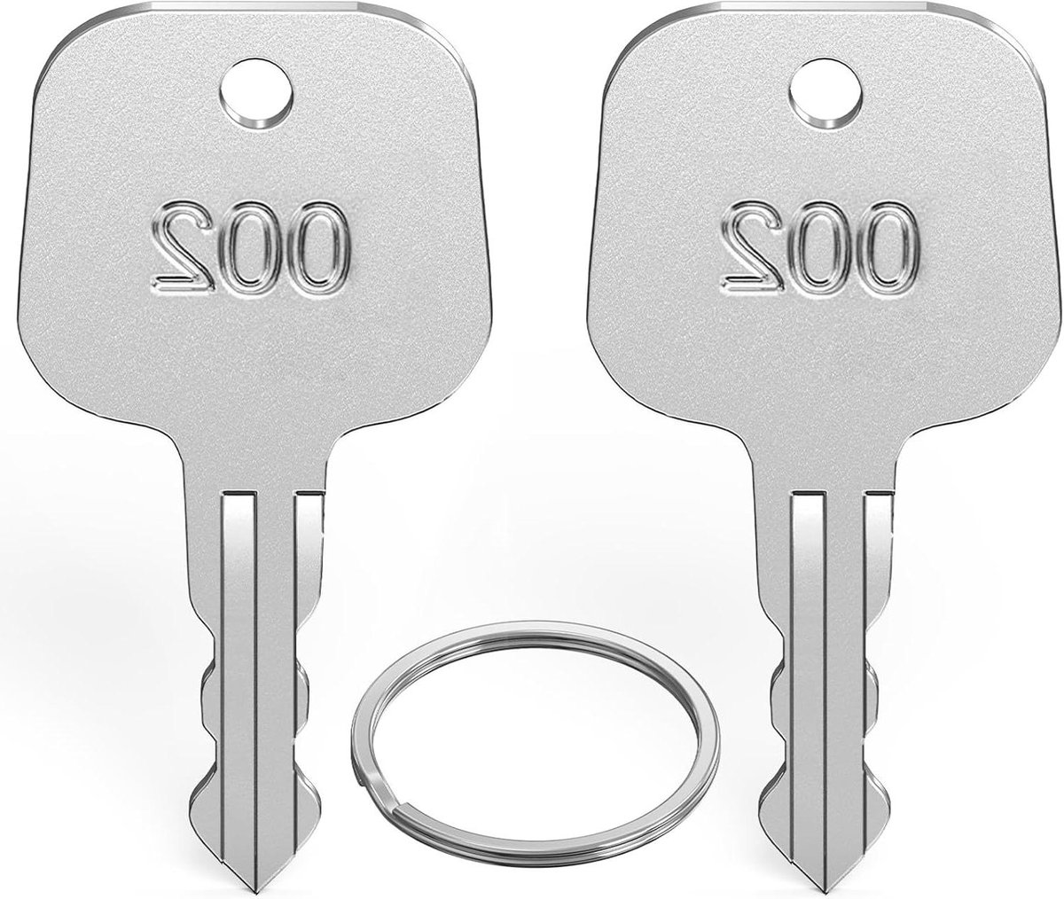 Ronte - Multifunctionele sleutel voor TSA002 sloten - set van 2 stuks - koffer sleutels - handbagage accessoires - inch formaat