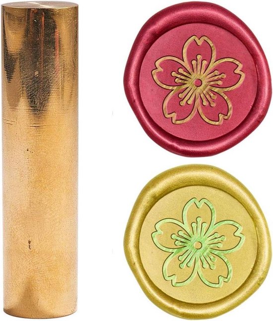 RoseFlower Wax Seal Stempel Kit – 3 Messing Stempelkoppen + Houten Handvat – Compleet Set Met Lepel, Was, Kaars & Pen – Voor Brieven & Uitnodigingen