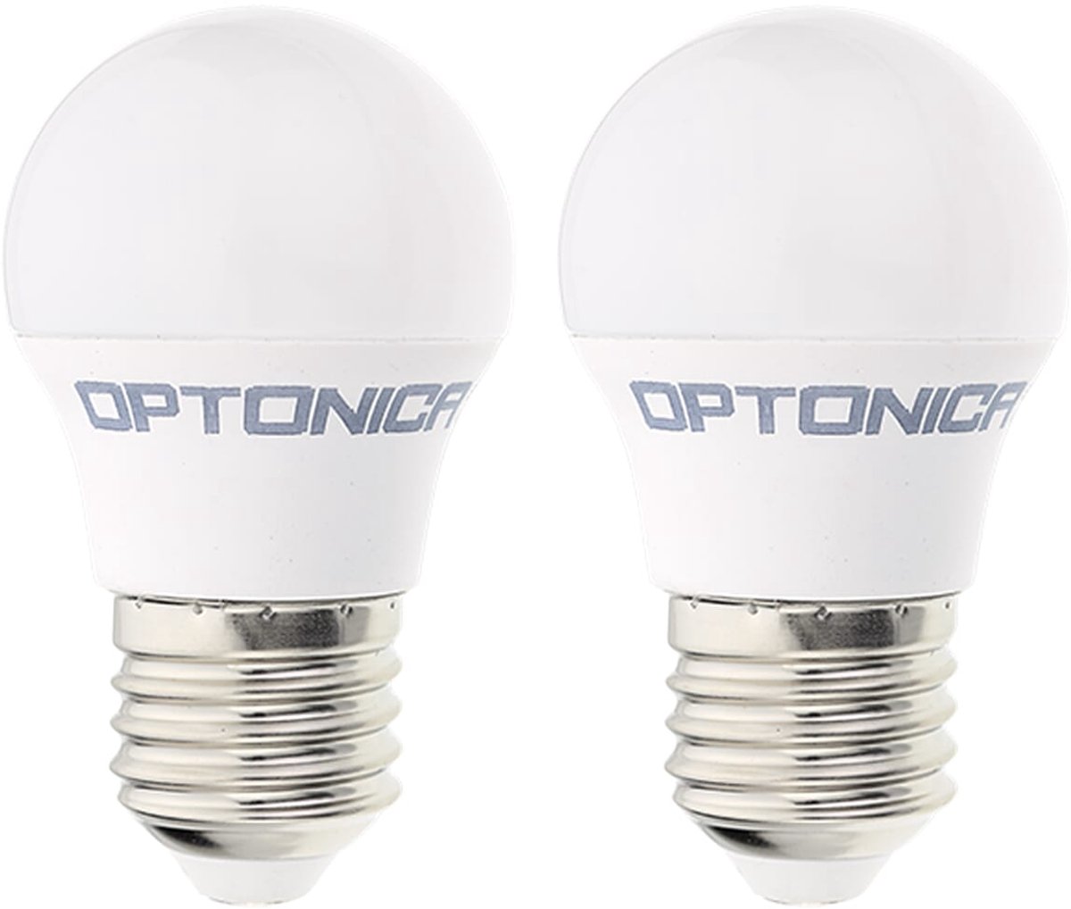 Optonica LED Kogellamp G45 E27 - 5.5W (vervangt 40W) - 450lm - 6000K Koel Wit - 230V - Energiezuinig - 2 stuks