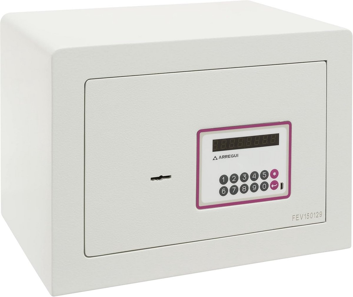 Elektronische Kluis met Dubbele Beveiliging - Combinatie + Sleutel - 16 Liter - 25x35x25 cm
