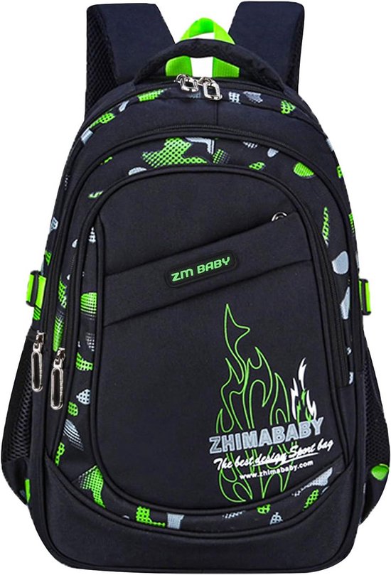 Amythe Schoolrugzak voor jongeren, kinderen, laptoprugzak 39,6 cm (15,6 inch), waterdicht, voor basisschool, middelbare school en middelbare school 9, 10-16 jaar, 8453# Blauw 1, 31 x 16 x 46 cm
