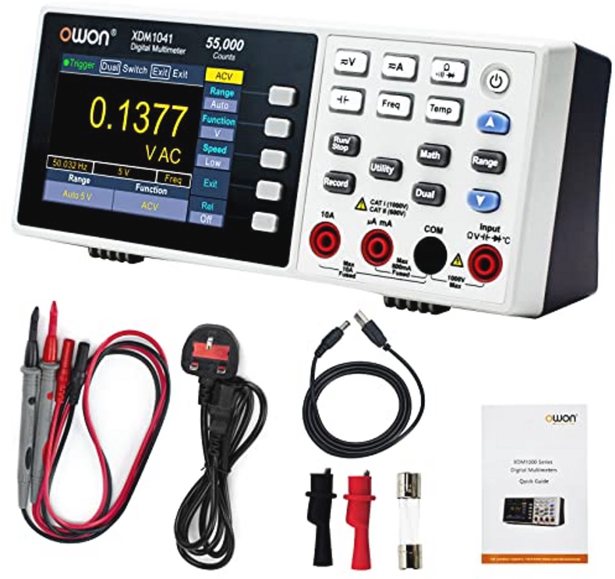 Draagbare Bench Multimeter met 3,5 Inch Scherm en 55000 Tellingen