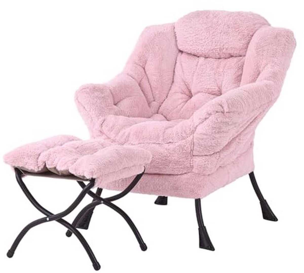Comfortabele fauteuil met voetenbank voor woonkamer en slaapkamer