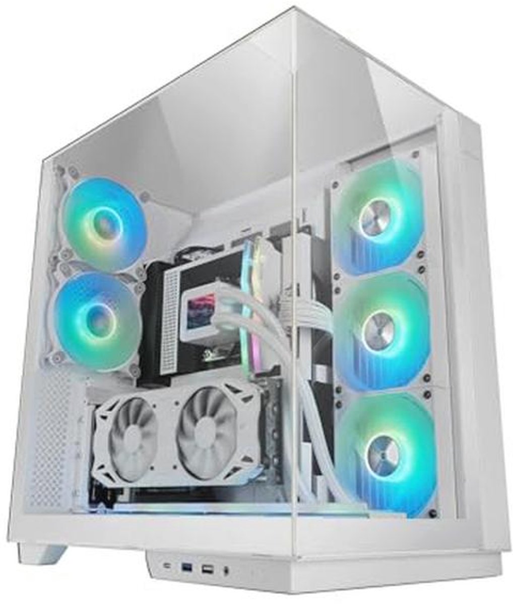 Gaming Behuizing ATX met Driedubbel Gehard Glas en Verticale GPU-Montage