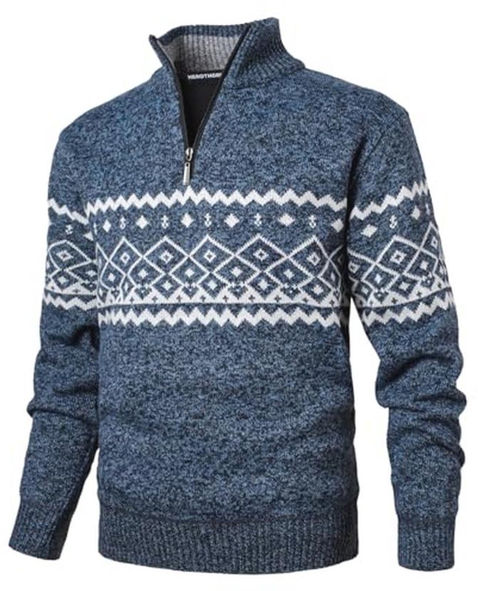 Heren trui met ronde hals, casual lange mouwen, slim fit gebreide trui voor dagelijks gebruik en feesten