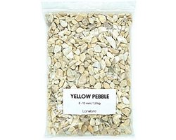 Geel Decoratief Grind voor Bloempotten en Aquaria – 1,8 kg, 8-12 mm