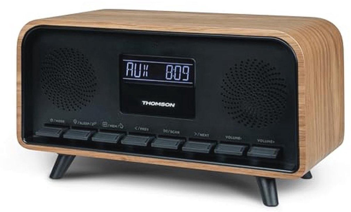 Vintage Bluetooth Radio met Dual-Alarmsystem, FM-radio en USB-C Oplader - 30 W