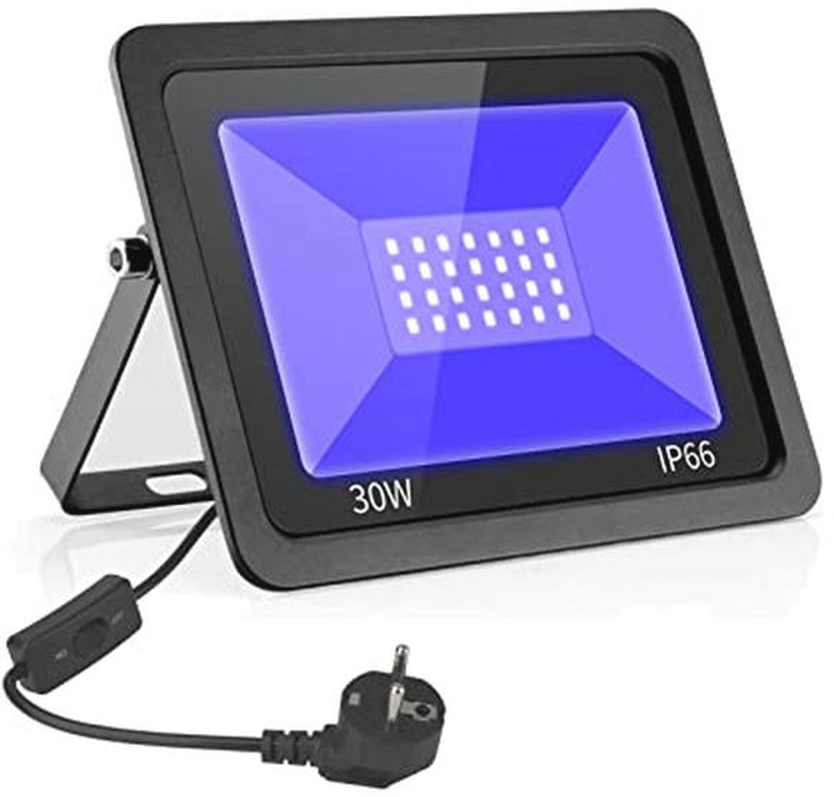30W LED UV-lamp voor Neon Kleuren - Waterdichte Blacklight met 365nm Golflengte