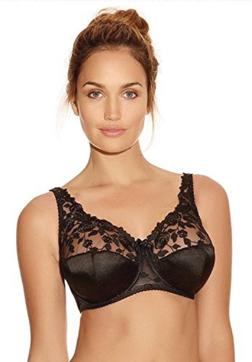 Floral Lace Balcony Bra Dames Demi-beha met Ondersteunende Beugel