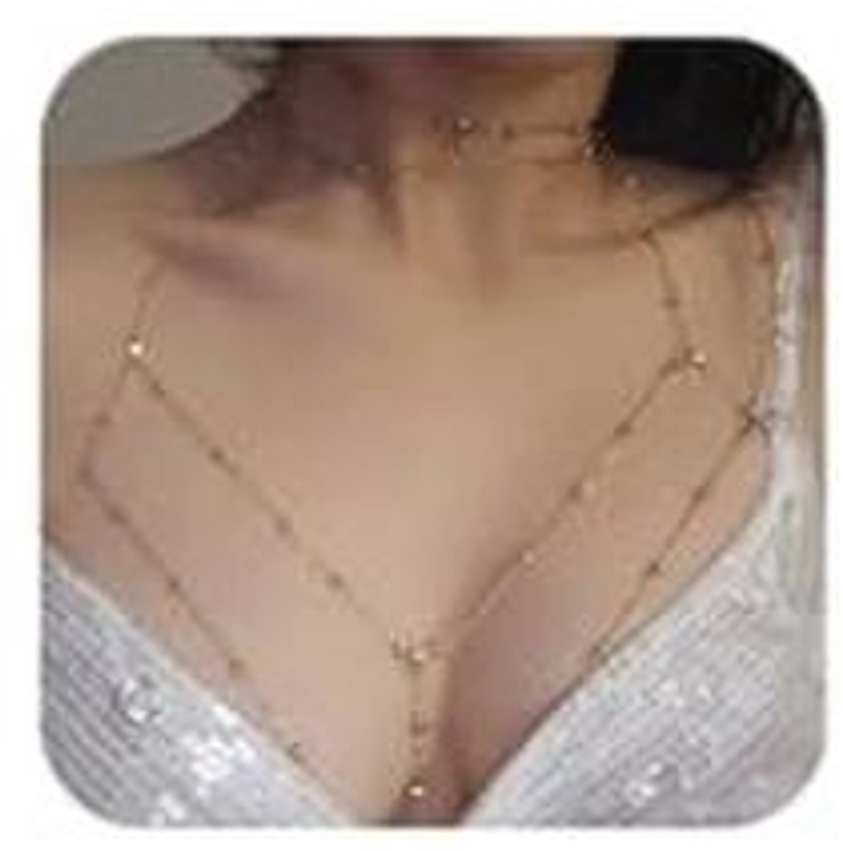 Gouden Body Chain Sieraden voor Vrouwen - Strass Lingerie Kettingen - Sexy Metalen BH Kettingen