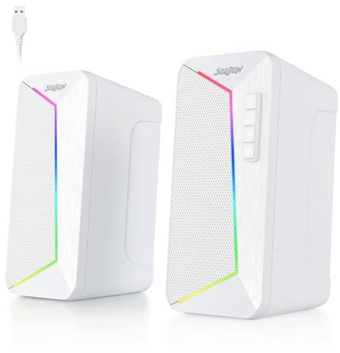 USB- en Bluetooth Computerluidsprekers met Surround Sound voor Desktopegebruik