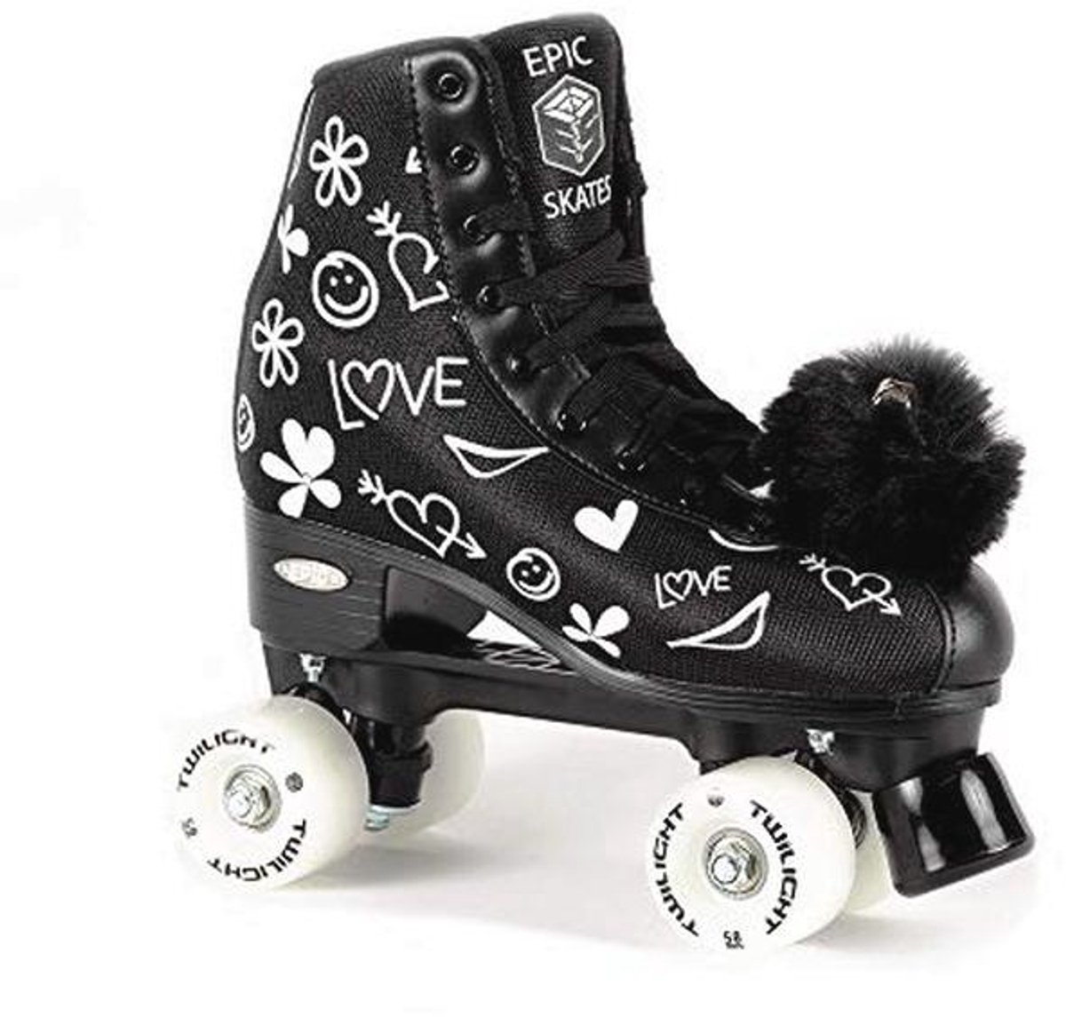 High-Top LED Rolschaatsen met Pompons en Veters