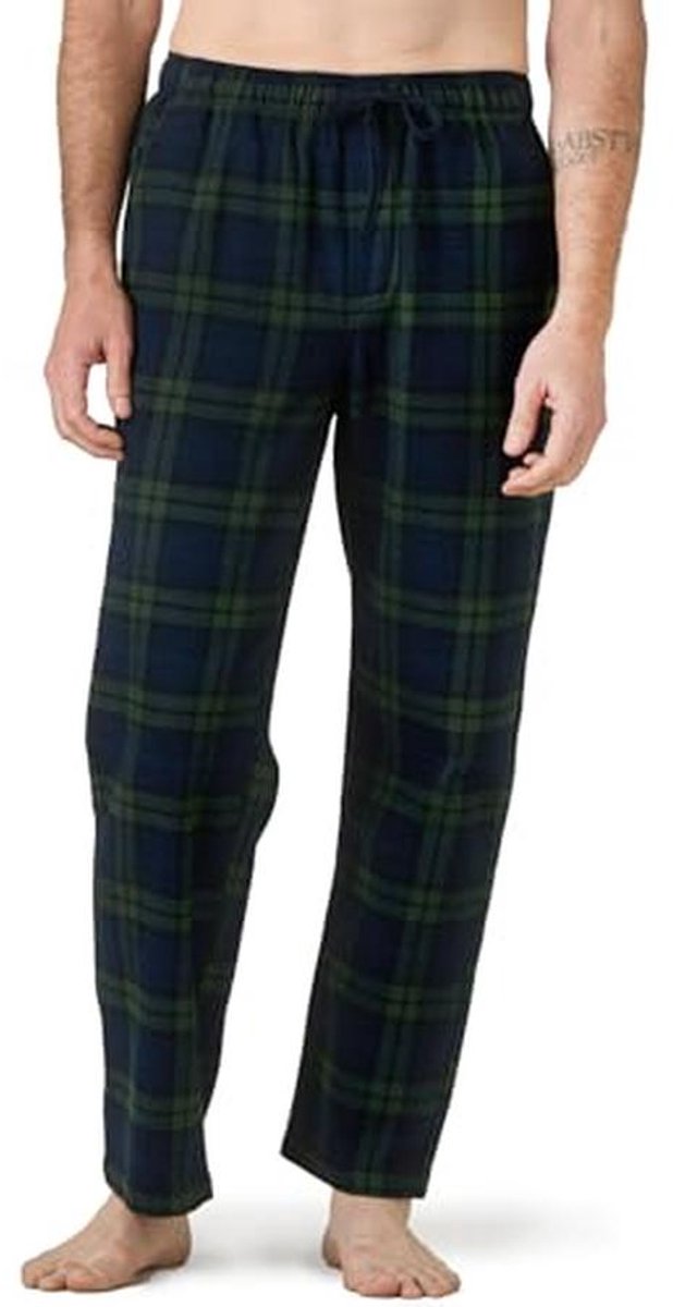 Heren Fleece Pyjamabroek Relaxed Fit - Comfortabele Lounge Broek voor Dagen van Ontspanning