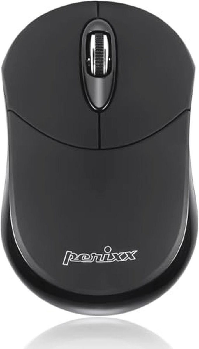 Perixx Perimice-802 Mini Wireless Bluetooth Mouse, Portable Small 3 Buttons Optical Mouse for Laptop Android Tablet PC, Works without USB Receiver, Black