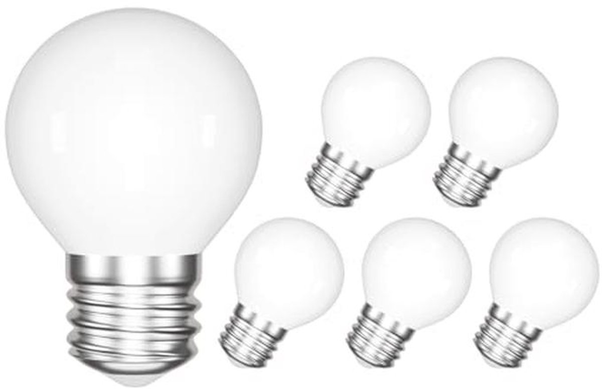 LED Gloeilamp E27 4W 540Lm Koel Wit 6000K - Pakket van 6