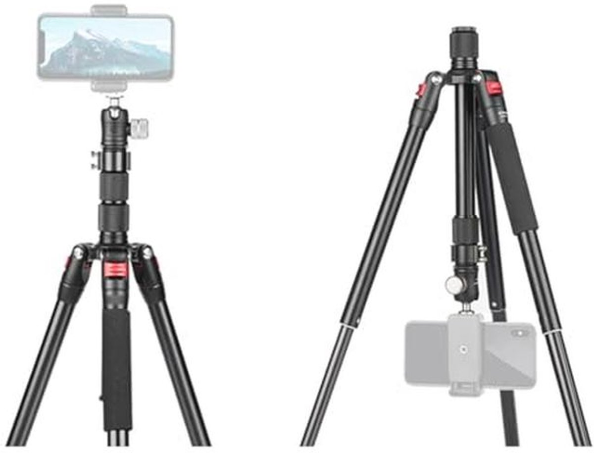 Opvouwbaar Camerastatief 59 Inch met 20 mm Kogelkop voor Video en Foto