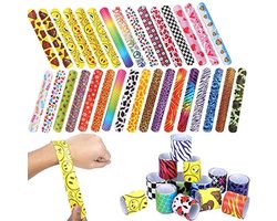 Klaparmbanden 100 stuks met Kleurrijke Prints voor Feesten en Evenementen