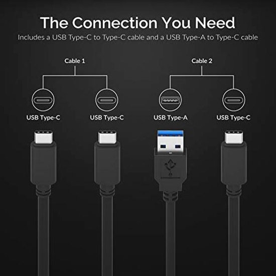 Kleine en Robuuste 1TB USB 3.2 Externe SSD met Waterdichte Behuizing van Merkloos — afbeelding 5