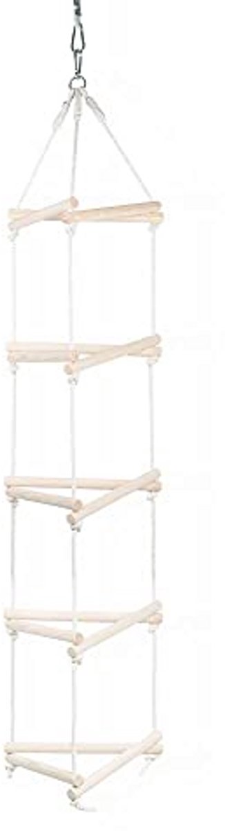 Driehoek ladder voor kinderen | Duurzame klimladder van natuurlijk hout | Veilig en ecologisch | Outdoor speeltoestel