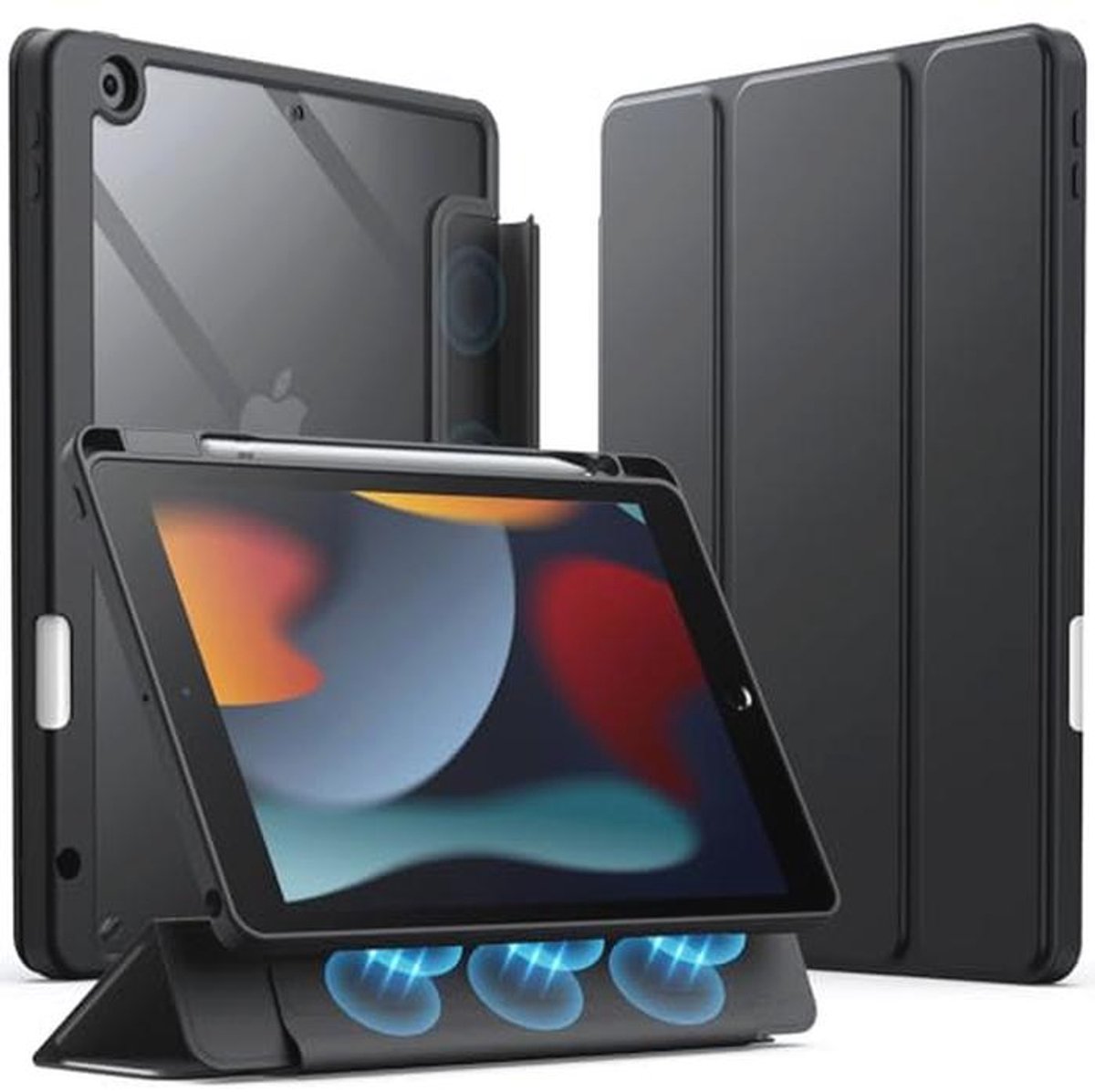 Detachable Case voor iPad 10.2 inch met Pencil Holder en Trifold Stand