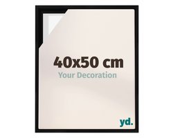 Your Decoration - Baklijst 40x50 cm - Zwart Mat - Baklijst voor Canvas - MDF - Lyon