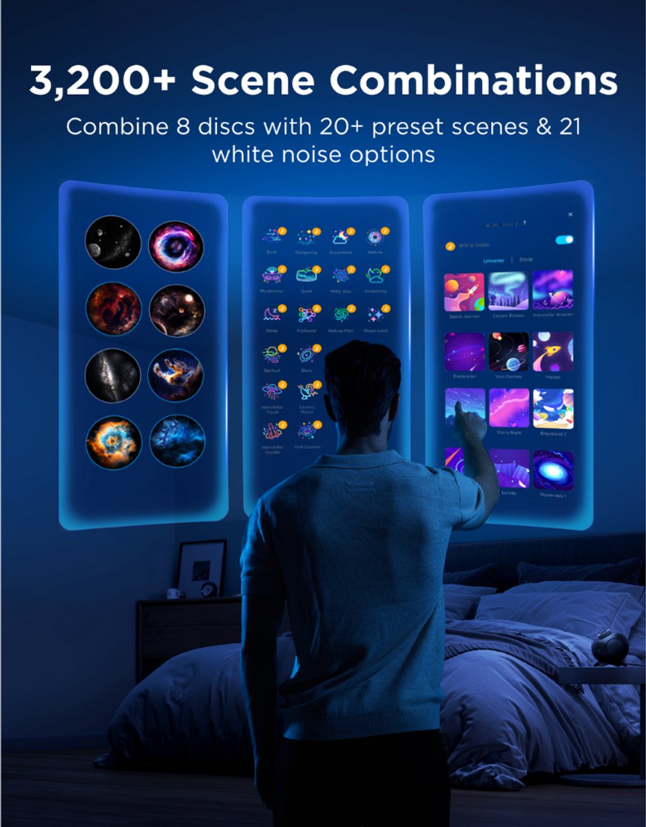 Govee sterrenprojector Matter galaxy projector - 3200 scènes – foto 6