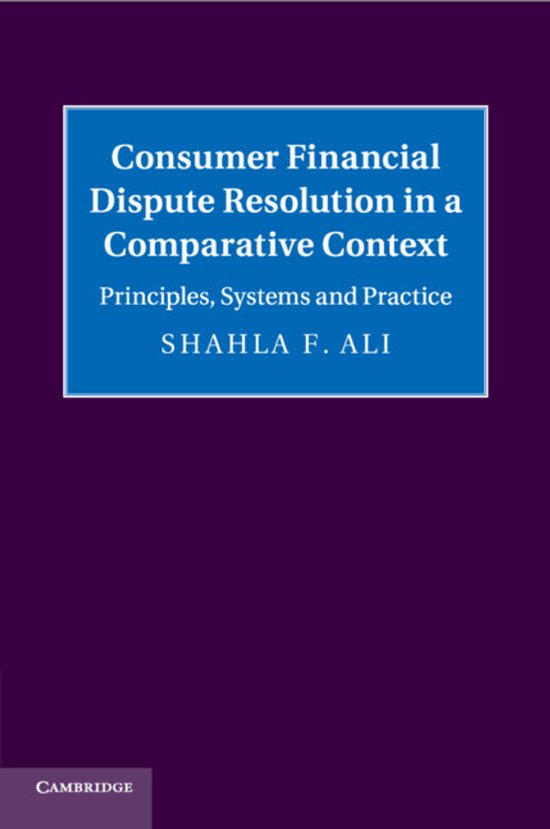 Consumer Financial Dispute Resolution in a Comparative Conte ... - cover