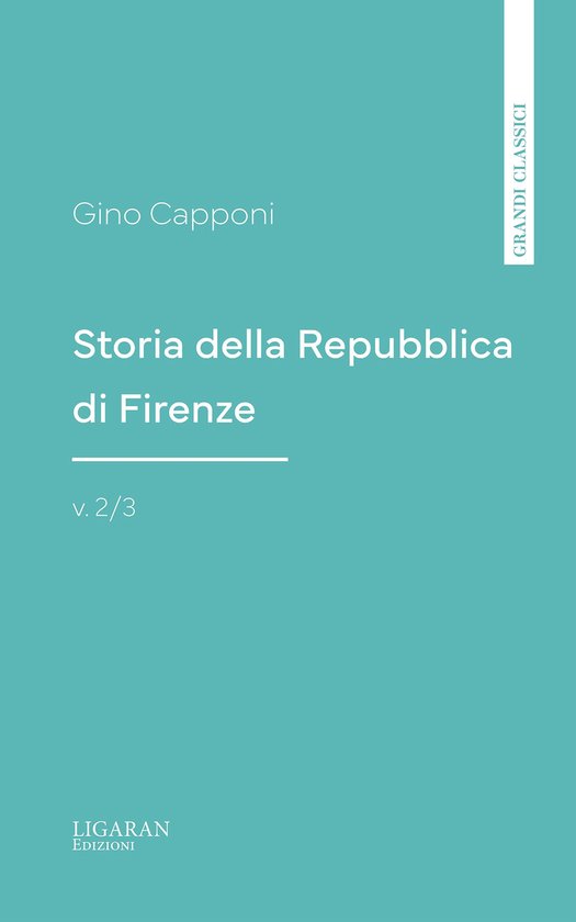 Storia della Repubblica di Firenze v. 2/3 - cover