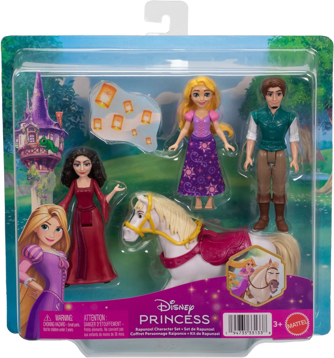 Disney Prinses Rapunzel Personageset met 3 kleine poppen en paard — cadeau in Spellen & Speelgoed - foto 6