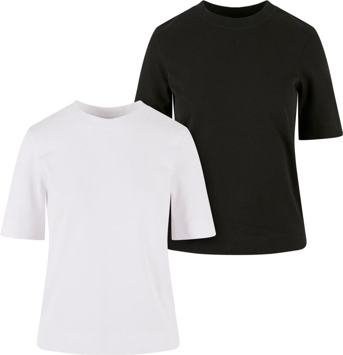 Urban Classics Classy 2Pack Dames Tshirt 3XL Wit