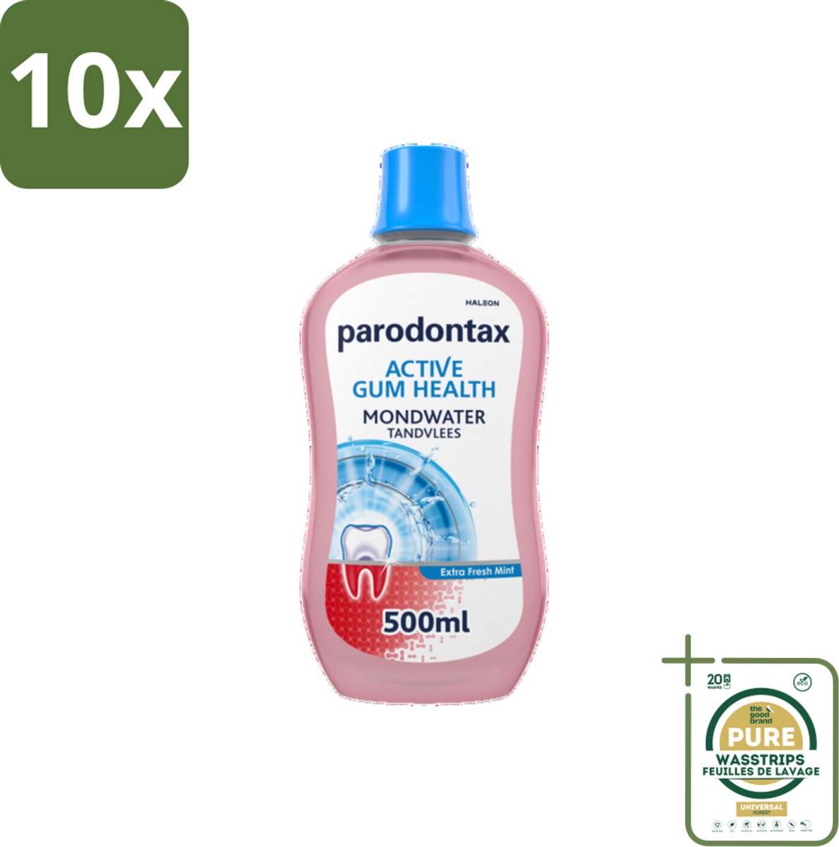 Parodontax - Mondwater - Extra Fresh Mint - 500ml x 10