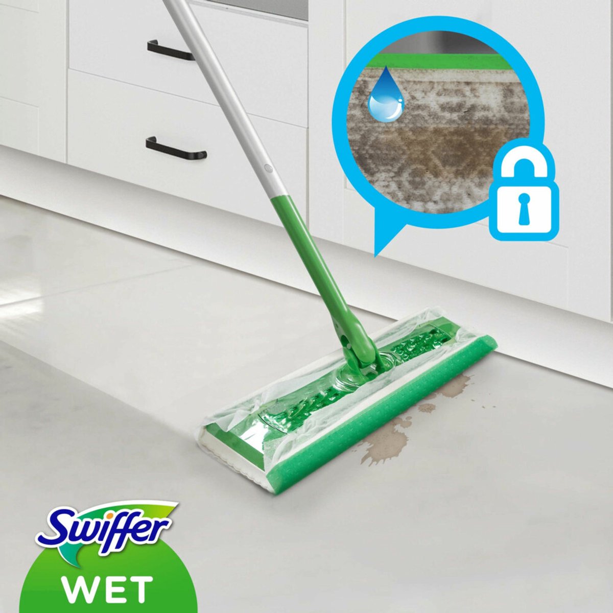 Swiffer - Vloerdoekjes – Citrus Fresh – 10 doekjes - Voordeelverpakking - 6 stuks