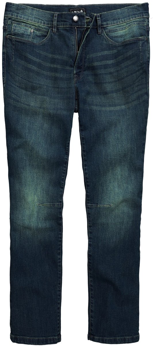 Men Plus - Heren - Jeans denim Straight Fit 5-pocket - Donkerblauw denim - Maat 62