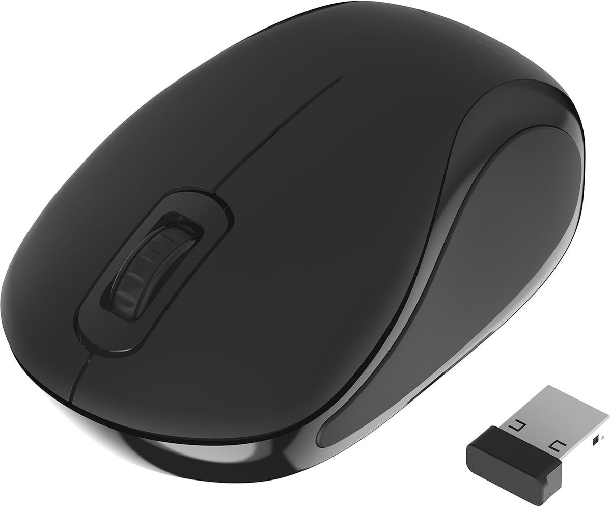 Vitdipy - Muis Draadloos - Muis Laptop - Links en Rechtshandig - Ergonomisch Ontworpen -Computermuis - 1000dpi-1200dpi-1600dpi - Draagbare muis - Zwart